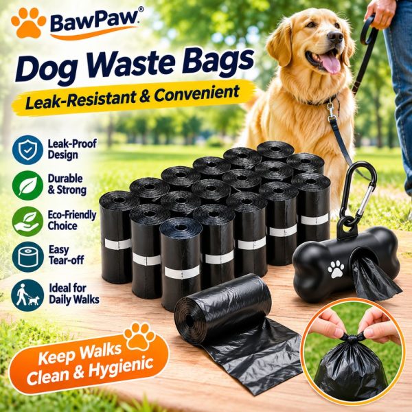 Dog Poop Bags – Leak-Resistant Pet Waste Bags for Easy Outdoor Cleanup